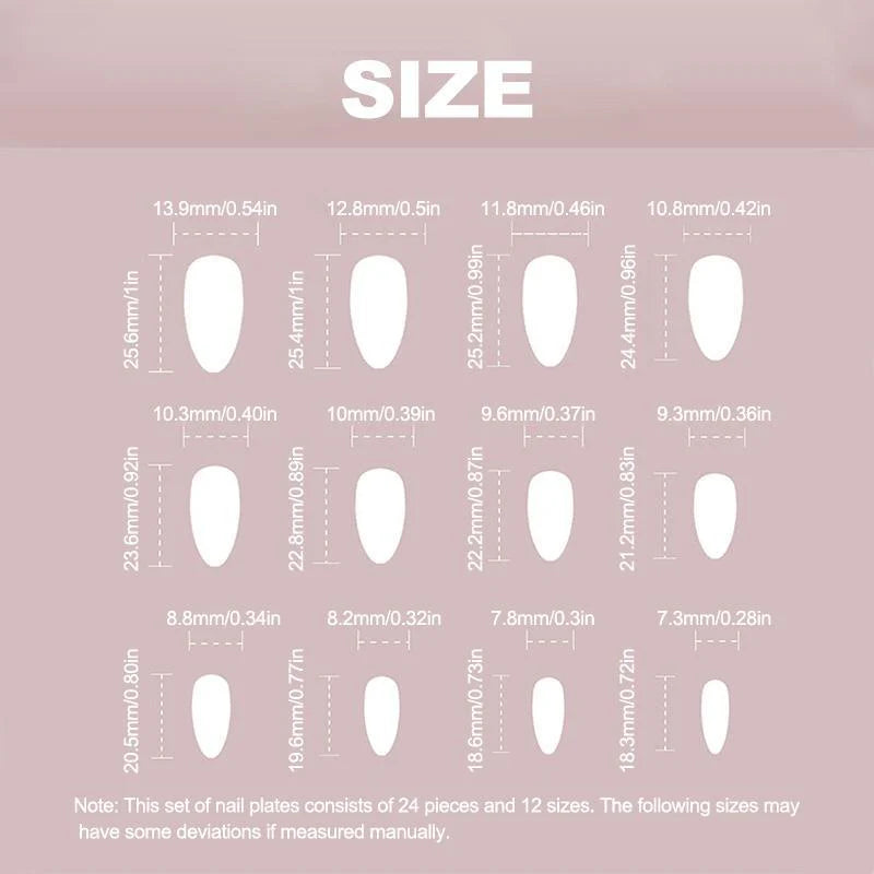 Gradient 3D Butterfly Press-On Nail Art Set for Women and Girls, 24 Pieces with Rhinestone Accents, Jelly Tape, and Nail File - Elegant Stick-On Nails Kit for Gifting and Acrylic Nail Art