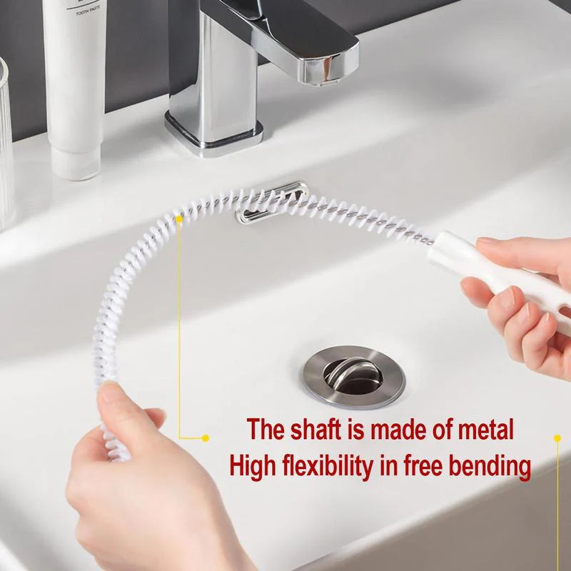 Flexible Pipe Dredger for Sink Hair Removal, Household Anti-Clogging Cleaning Tool, Bendable Pipe Unclogger, Essential Summer Cleaning Accessory