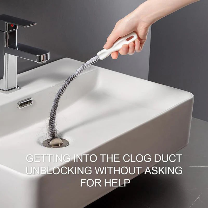 Flexible Pipe Dredger for Sink Hair Removal, Household Anti-Clogging Cleaning Tool, Bendable Pipe Unclogger, Essential Summer Cleaning Accessory