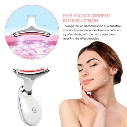 Professional Facial Massager for Skin Care | Double Chin Reduction | 7 Color Modes | Face Sculpting Device | Thermal, Vibration, and Microcurrent Technology | USPS/UPS Tracking (US Shipping Only)