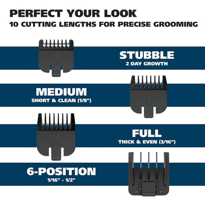 Wahl Professional Rechargeable Beard Trimmer with Self-Sharpening Blades