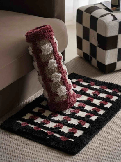 Premium Retro Dotted Bath Rug - Ultra Soft, Highly Absorbent, and Anti-Slip Design
