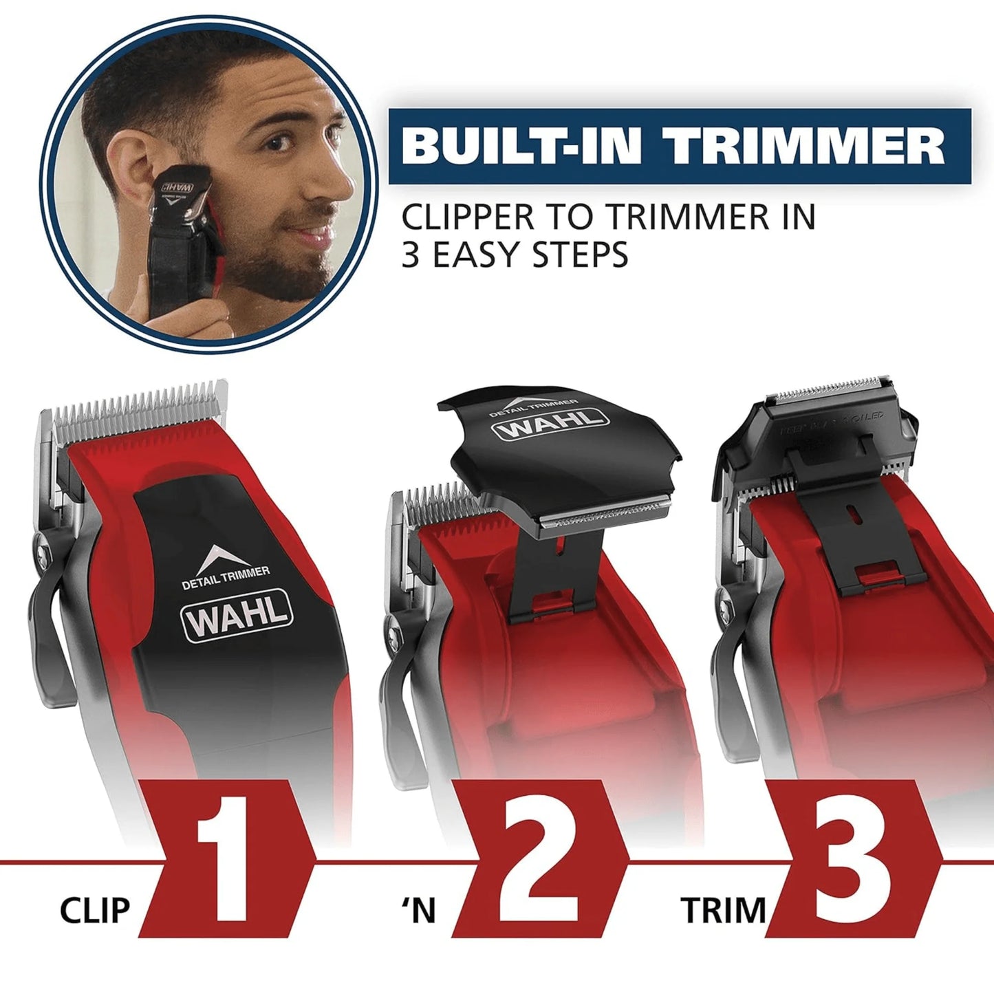 Wahl Clip-N-Trim 20-Piece Hair Clipper Kit - USA Made