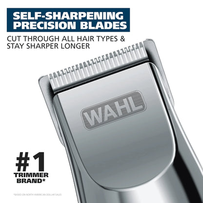 Wahl Professional Rechargeable Beard Trimmer with Self-Sharpening Blades