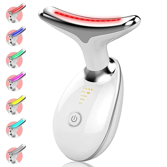 Professional Facial Massager for Skin Care | Double Chin Reduction | 7 Color Modes | Face Sculpting Device | Thermal, Vibration, and Microcurrent Technology | USPS/UPS Tracking (US Shipping Only)