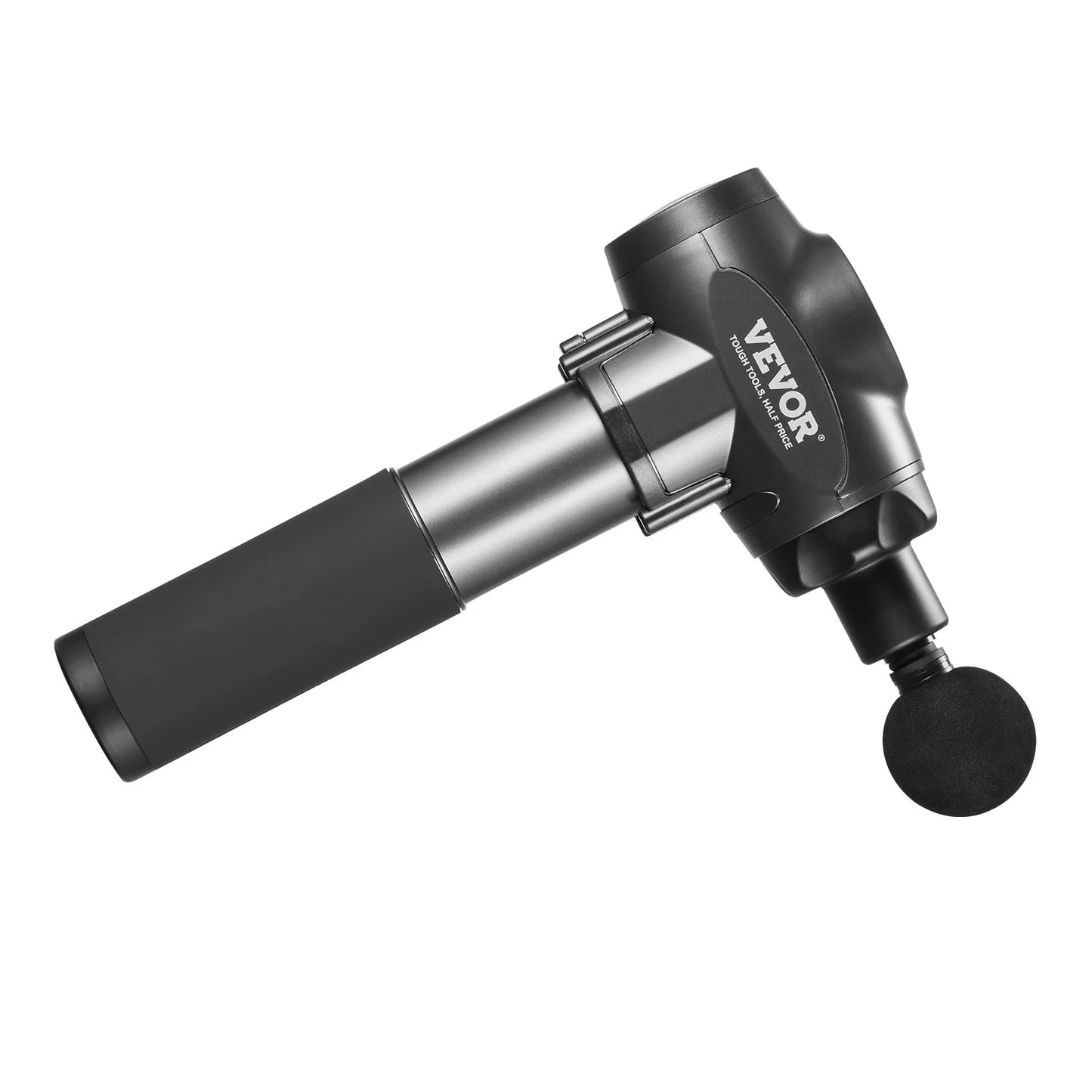 VEVOR Professional Deep Tissue Massage Gun with 9 Speed Settings and 6 Interchangeable Massage Heads, 24V 2500mAh Battery, Percussion Massager for Athletes, Handheld Electric Device for Pain Relief and Muscle Relaxation